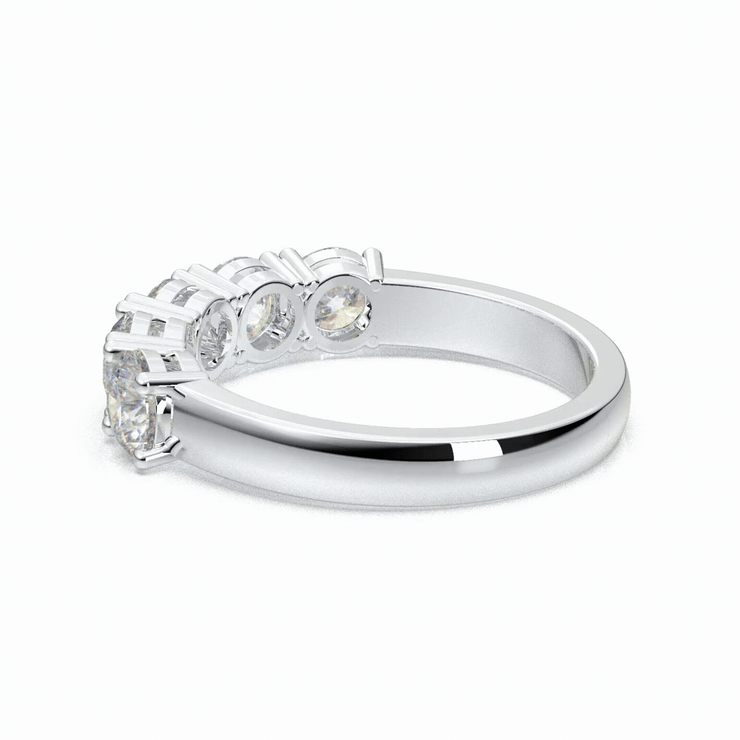 Original Moissanite Diamond Ring 1.5 CT 925 Sterling Silver White Gold Plated.